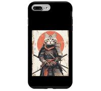 Japanese Ninja Cat Samurai Warrior Anime Ukiyo Kitty Case for iPhone 7 Plus/8 Plus