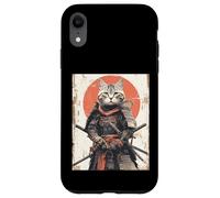 Japanese Ninja Cat Samurai Warrior Anime Ukiyo Kitty Case for iPhone XR