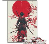 Japanese Ninja Jigsaw Puzzles for Teenagers 1000 Pieces, for Educational Game Challenge Toy Birthday Present, Gifts, Wall Art (26x38cm)