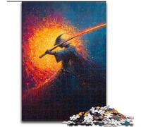 Japanese Ninja JigsawPuzzle 1000 Pieces for Adults, Challenging Game And Family Play Artists Collection, Fine Art for Age 14 Years Up (50x75cm)