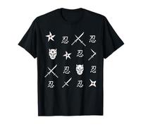 Japanese Ninja Symbols Pattern T-Shirt
