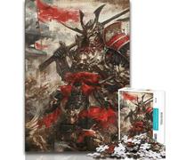 Japanese Ninja Warrior Jigsaw Puzzles for Adults Teenagers Jigsaws Puzzle,Challenging Game And Family Play for Is Ideal As A Gift for The Whole Family 50x75cm