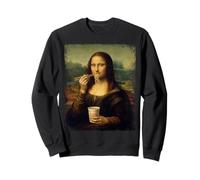 Japanese Noodles Art Teacher Funny Mona Lisa Eating Ramen Sweatshirt
