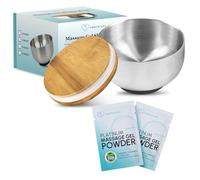 Japanese Nuru Massage Gel Powder & Bowl Set, 2 x 5g Sachets + Mixing Bowl