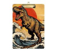 Japanese Ocean Sea Wave Dinosaur A4 Class Set of clipboards Waterproof for 5th Grade Classroom Essentials for Teachers Size 9 x 12