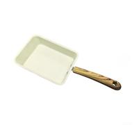 Japanese Omelette Pan 36 cm Non-Stick Coating (White) | Rectangular design, even heat distribution, easy turning process, suitable for induction cookers