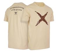 Japanese One Luffy Piece Monkey D Luffy Scar King of Pirate Anime Premium 100% Cotton Crew Neck Short Sleeve Men T-Shirt(Sand,L