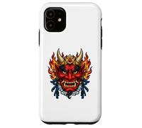 Japanese Oni Demon Mask Samurai Folklore Art Case for iPhone 11