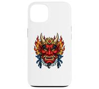 Japanese Oni Demon Mask Samurai Folklore Art Case for iPhone 13