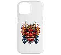Japanese Oni Demon Mask Samurai Folklore Art Case for iPhone 14