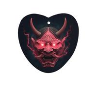 Japanese Oni Mask Car Air Freshener Decorative Hanging Aromatherapy Tablets for Car Trucks Love form