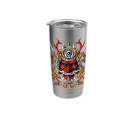 Japanese Oni Samurai Warrior Demon Japanese Ninja Stainless Steel Insulated Tumbler