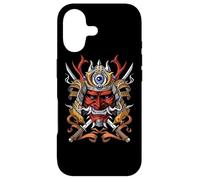 Japanese Oni Samurai Warrior Demon Mask Japanese Ninja Case for iPhone 17