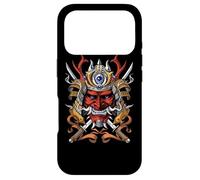 Japanese Oni Samurai Warrior Demon Mask Japanese Ninja Case for iPhone 17 Pro