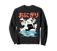 Japanese Onigiri Monster Kaiju Great Kanagawa Wave Japan Sweatshirt