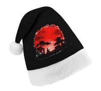 Japanese Oriental Asian Bushidos Christmas Hats Patterned Santa Hat New Year Festive Holiday Party Supplies Child