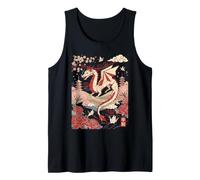 Japanese Origami Art Dragon Tank Top