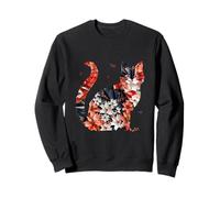 Japanese origami cats T for Japan fans cat owners Sweatshirt