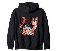 Japanese origami cats T for Japan fans cat owners Zip Hoodie
