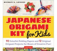 Japanese Origami Kit for Kids : 92 Colorful Folding Papers and 12 Original Origami Projects for Hours of Creative Fun! [Origami Book with 12 projects]