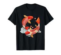 Japanese Origami Koi Asian Fish Art Cherry Blossoms T-Shirt