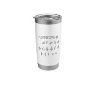 Japanese Origami Paper Folding Art. Crane Instructions Stainless Steel Insulated Tumbler