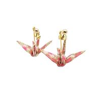 Japanese Origami Stud Earrings (local Limited Package/New Ver.) Hypoallergenic with a Case Surgical Stainless Steel/for Women Unisex, Washi Surgical Stainless Steel, No Gemstone