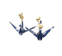 Japanese Origami Stud Earrings (local Limited Package/New Ver.) Hypoallergenic with a Case Surgical Stainless Steel/for Women Unisex, S, Washi Surgical Stainless Steel, No Gemstone