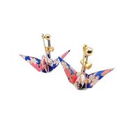 Japanese Origami Stud Earrings (local Limited Package/New Ver. - Mt.FUJI/TOU) Hypoallergenic with a Case Surgical Stainless Steel/for Women Unisex