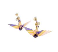 Japanese Origami Stud Earrings (local Limited Package/New Ver. -TOKYO/SINJUKUergenic with a Case Surgical Stainless Steel/for Women Unisex