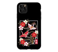 Japanese Origami Swan & Flower Art Case for iPhone 11 Pro Max