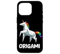 Japanese Origami Unicorn Rainbow Anime Case for iPhone 16 Pro
