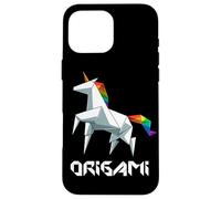 Japanese Origami Unicorn Rainbow Origami Fantasy Case for iPhone 16 Pro Max