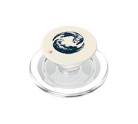 Japanese Otters Zen Circle Ocean Nature PopSockets PopGrip for MagSafe