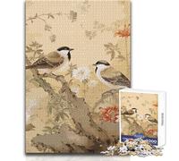 Japanese Painting Jigsaws 1000 Pieces for Teenagers Strategic Thinking Learning Game Ideal Meaningful Gift for Any Event Size 38x26cm