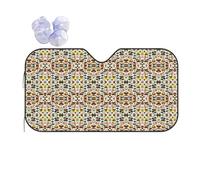 Japanese Painting Mushroom Car Sunshade Universal Heat Insulating Sunshade For Windshield Easy Storage & Strong Suction For All Car Models