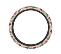 Japanese Painting Mushroom Print Functionality Car Steering Wheel Protector Non-Slip Practical Cars Trucks Accessory