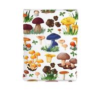 Japanese Painting Mushroom, PU Leather Laptop Sleeve, Notebook Bag Laptop Case Sleeve Tablet Briefcase