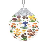 Japanese Painting Mushroom Xmas Ornament, Hanging Ornaments For Christmas Tree Holiday Decor Creative Gifts