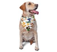 Japanese Painting MushroomDog Bandanas Cat Puppy Scarfs Washable Pet Handkerchief