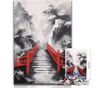 Japanese Painting Puzzles for Teenagers 1000 Pieces Problem Solving Educational Fun Wonderful Thoughtful Present Option Size 38x26cm