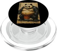 Japanese Panda Samurai Sumo Ukiyo-e Vintage Anime Art PopSockets PopGrip for MagSafe