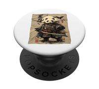 Japanese Panda Samurai ukiyo-e Warrior Ninja Anime PopSockets Adhesive PopGrip