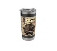 Japanese Panda Samurai Ukiyo-e Warrior Ninja Anime Stainless Steel Insulated Tumbler
