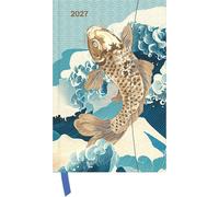 Japanese Papers 2027: Buchkalender 10x15 cm - Wochenplaner mit Magnetverschluss, Leseband, internationalen Feiertagen & Orga- und Noitzteil für Design- & Liebhaber japanischer Kunst