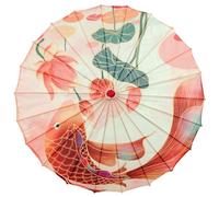 Japanese Parasol 32 Inch Oiled Paper Umbrella with Bamboo Bone - Classical Art Chinese Design for Women Dance, Costumes and Photo Taking
