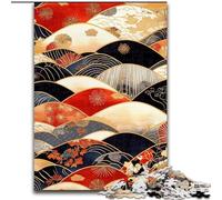 Japanese Pattern Jigsaw Puzzles for Teenagers, Stress Reliever Staycation Kill Time Enhance Love between Couples (50x75cm)