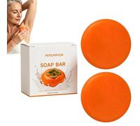 Japanese Persimmon Cleanser Bar Bundle for Body Odor, Persimmon Solution for Old People Smell, Natural Cleansing Body Bars, Organic Formulas, Deodorizing Body Odor Bar for Adults & Seniors. (2PCS)