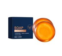 Japanese Persimmon Soap Bar, Organic Persimmon Soap for Old People Smell, with Tea Tree Oil & Green Tea, Deep Purifying and Nourish Whole Body，2