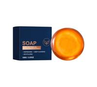 Japanese Persimmon Soap Bar, Organic Persimmon Soap for Old People Smell, with Tea Tree Oil & Green Tea, Deep Purifying and Nourish Whole Body，1